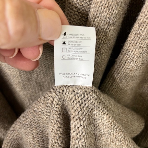 Vince Cardigan Hooded Sweater Tan Size Small Open Front - Picture 6 of 6